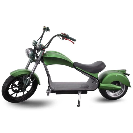 Motocicleta eléctrica estilo Harley de 2000 W | Ciclomotor con batería de litio