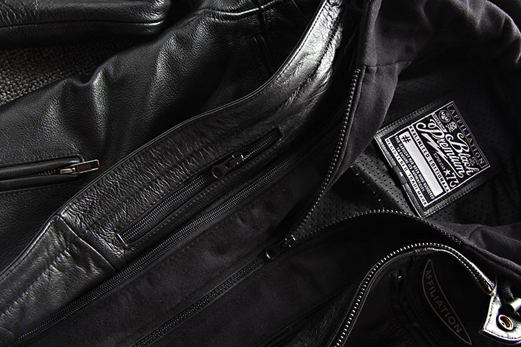 Null™ Affiliation Leather Coat