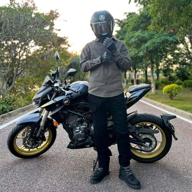 Motorcycle Jacket Jersey Racing Long Sleeve Shatterproof Off-road Jacket Shirt Racing Suit Coat With Elbow And Back Protection