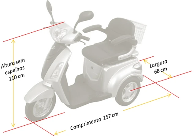 Scooter de Mobilidade Eléctrica TriMove 500 - 3 Rodas
