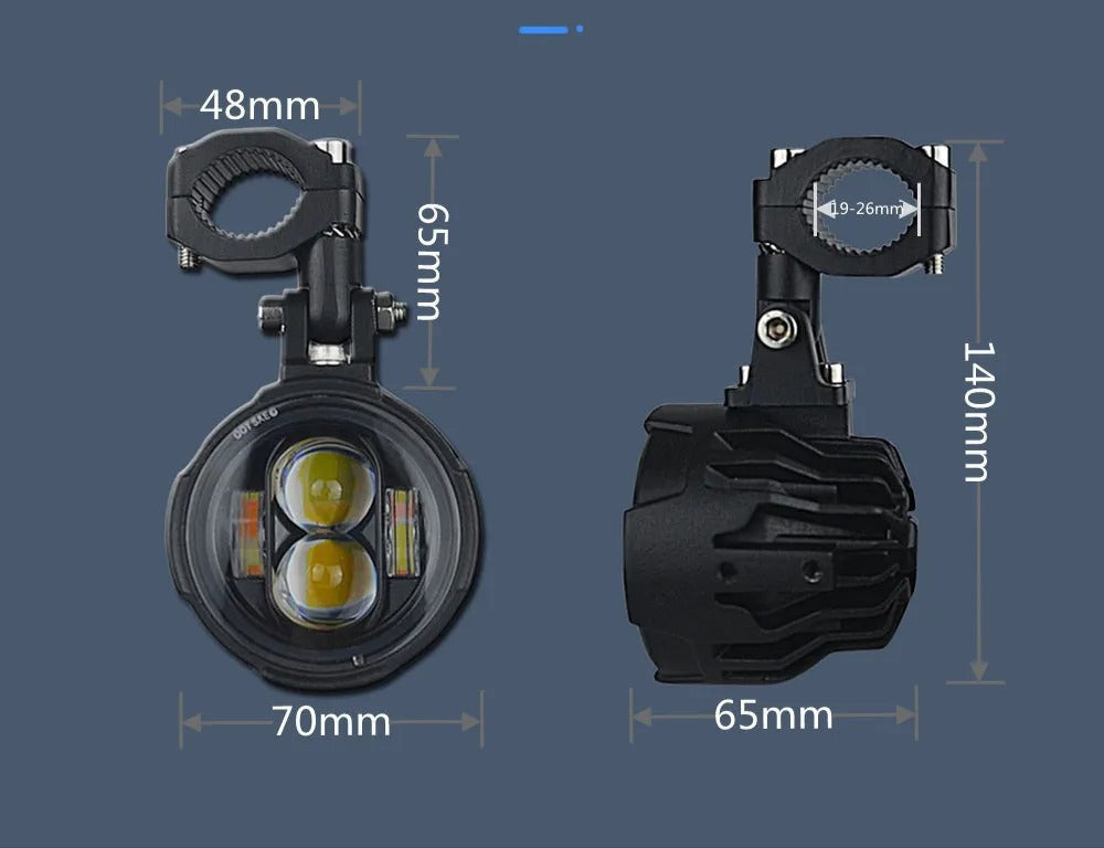 100W LED Auxiliary Headlights (Pair) 