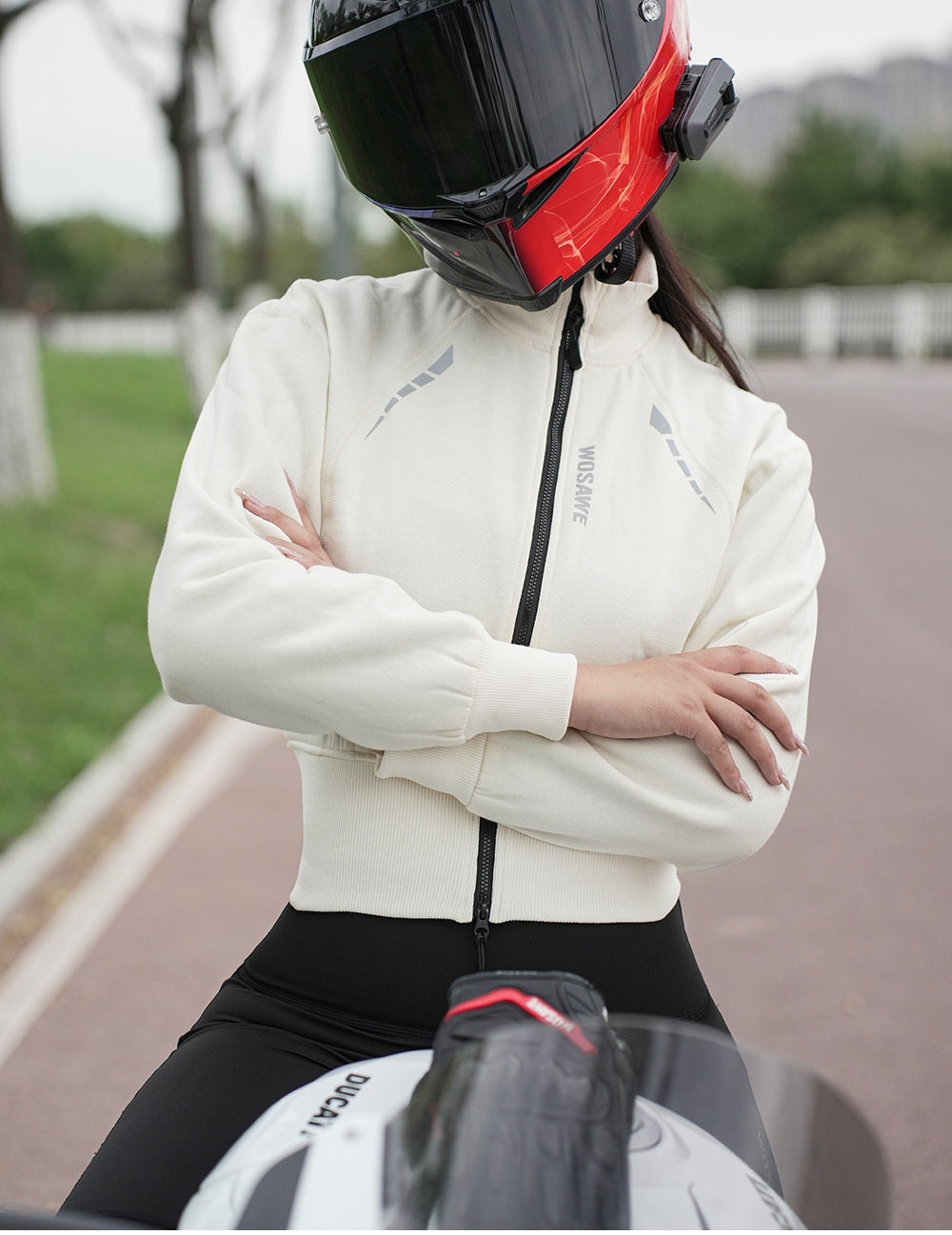 AstraFlow™ Casaco de Motociclismo Feminino