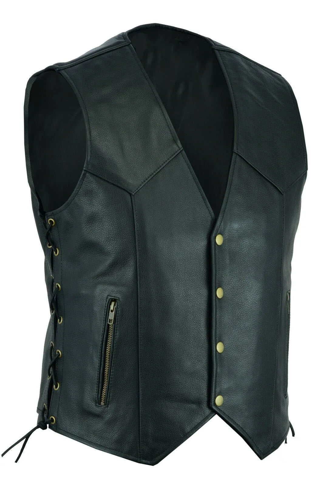 RetroClass Leather Vest - Null