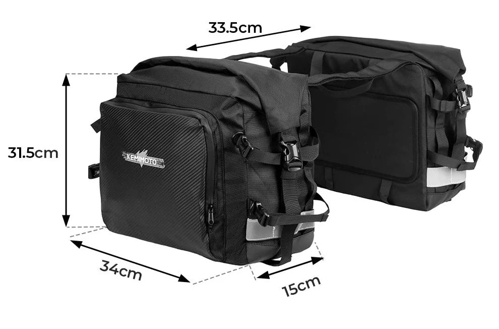 QuickBags™ KemiMoto - Side Bags / Motorcycle Saddlebags