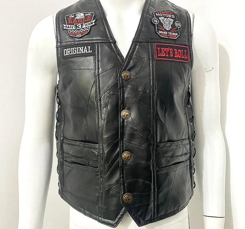 Casual Leather Vest - Null 