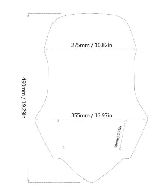 Viseira para Honda NC750X NC700X (2011-2015)