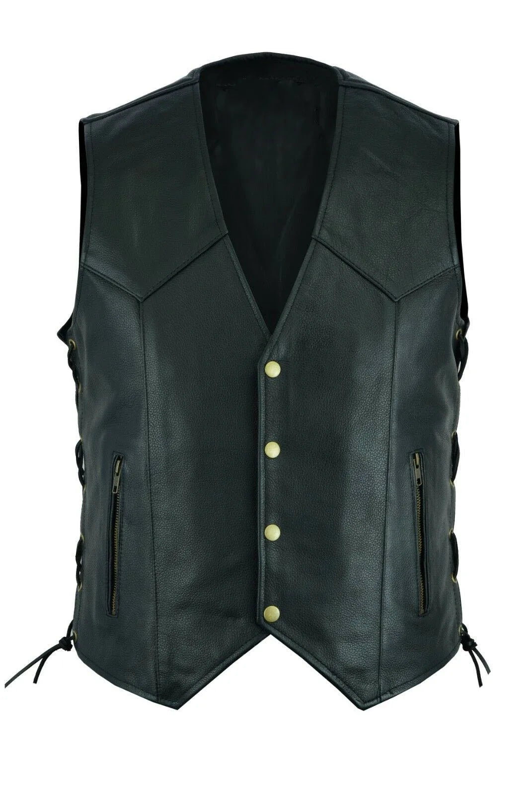 RetroClass Leather Vest - Null