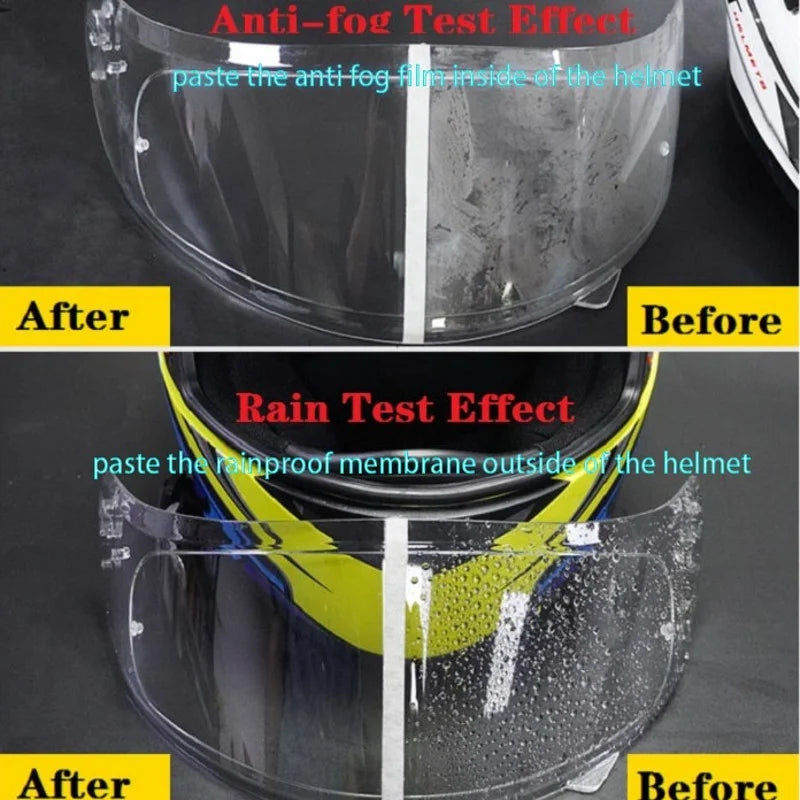 ClearShield™ – Anti-Fog and Rain Film for Helmets