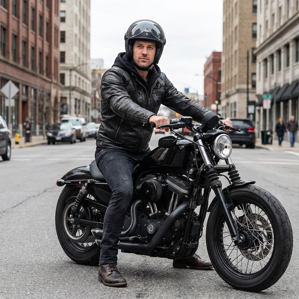 Null™ Affiliation Leather Coat