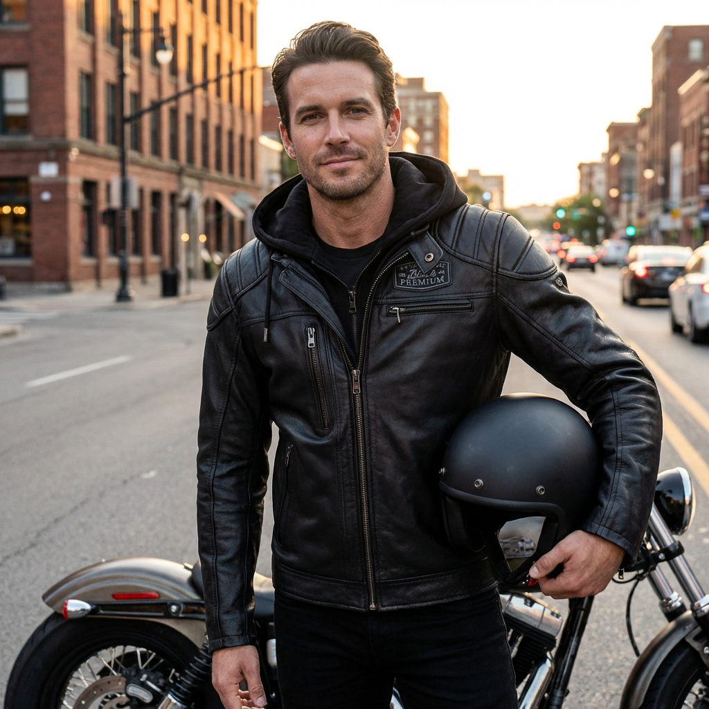 Null™ Affiliation Leather Coat