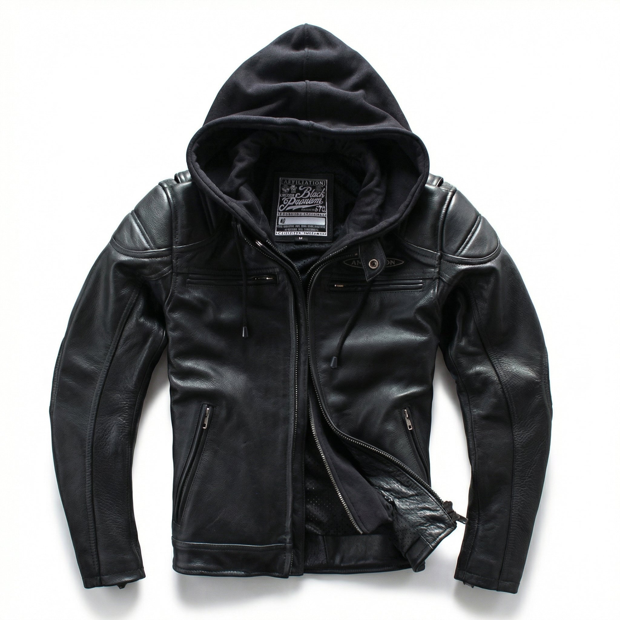 Null™ Affiliation Leather Coat