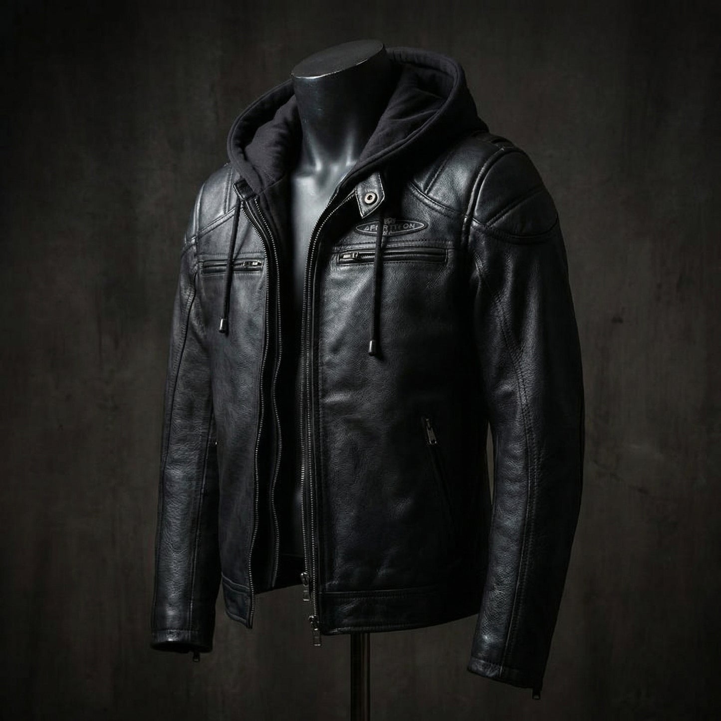 Null™ Affiliation Leather Coat