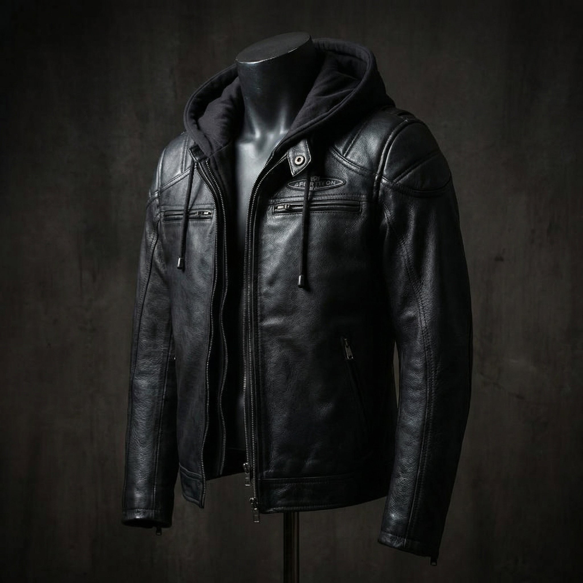 Null™ Affiliation Leather Coat