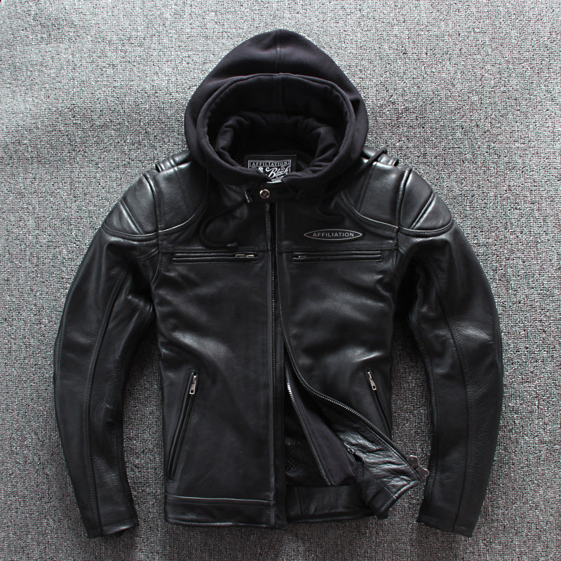 Null™ Affiliation Leather Coat